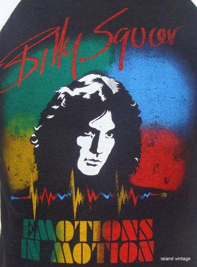 Vintage 80’s Billy Squier emotions in motion rock t shirt M