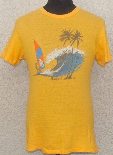 Vintage 70’s Hawaii windsurfer t shirt M