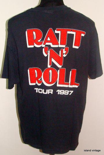 Vintage 1987 RATT N’ ROLL tour rock t shirt XL