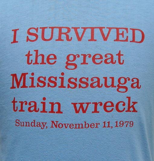 Vintage 1979 I SURVIVED the great Mississauga t shirt