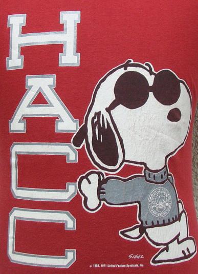 Vintage 80’s HACC Snoopy jersey shirt M