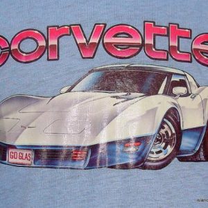 Vintage 80's Chevrolet Corvette t shirt thin L