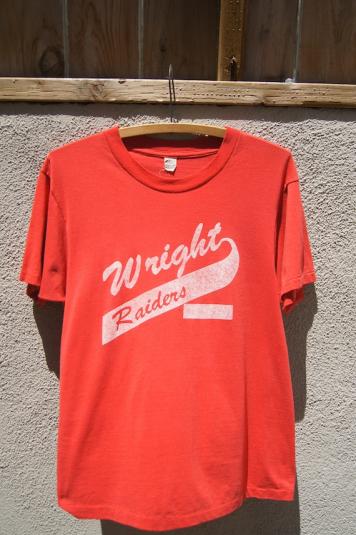 Vintage T-Shirt by Screen Stars – Wright Raiders – 1980s
