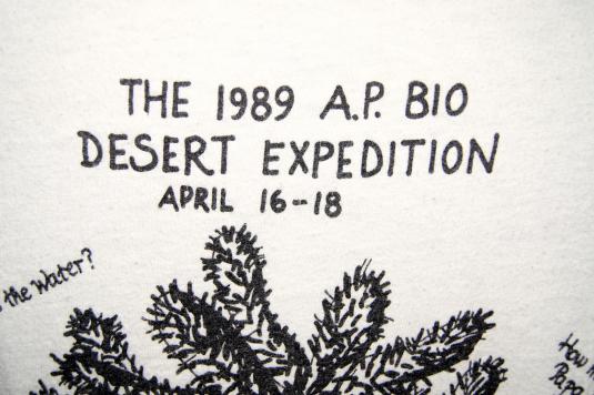 Vintage T-Shirt The 1989 A.P. Bio Desert Expedition