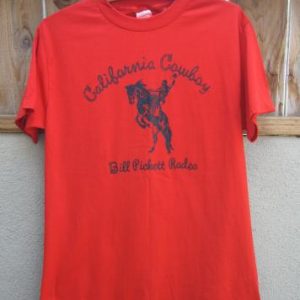 Rare Bill Pickett Rodeo T-Shirt 1980's / California Cowboy