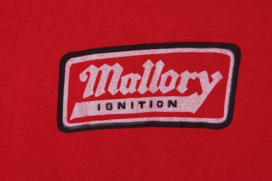 1980s Mallory Ignition Vintage T Shirt By Anvil Brand
