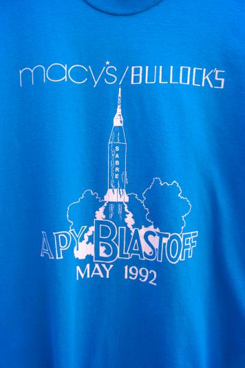 May 1992 Macy’s/Bullocks APY Blastoff T-ShirtAsk a Questio