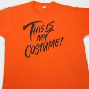Vintage 80's This is My Costume T-Shirt Screen Stars Label
