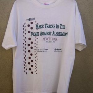 1997 Make Tracks in The Fight Against Alzheimer's T-Shirt