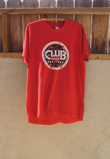 Vintage Club Coca Cola USA Tour Crew T Shirt by Screen Stars