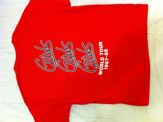 MÃ¶tley CrÃ¼e Red Girls Girls Girls Tour T-shirt