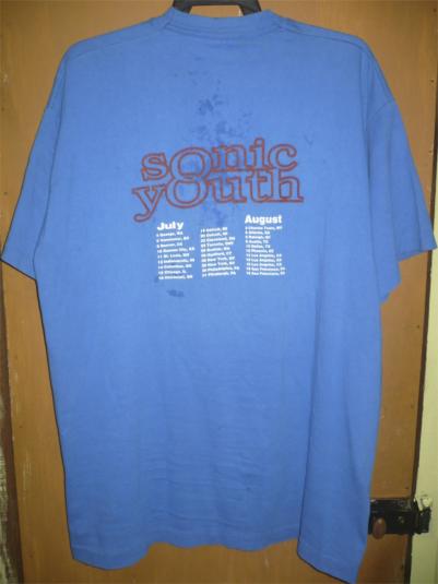 SONIC YOUTH WASHING MACHINE TOUR 1995