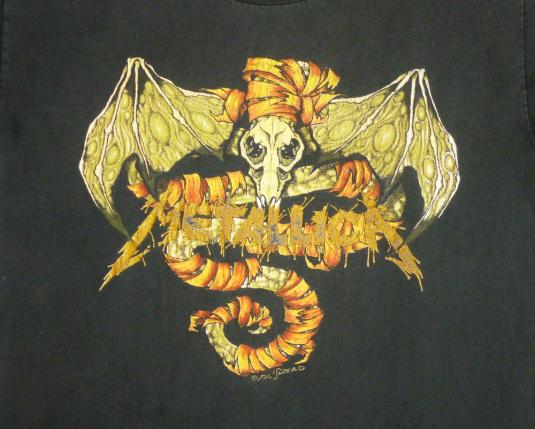 Metallica 1992 Black Tour Vintage T Shirt Pushead May Roam L | Defunkd