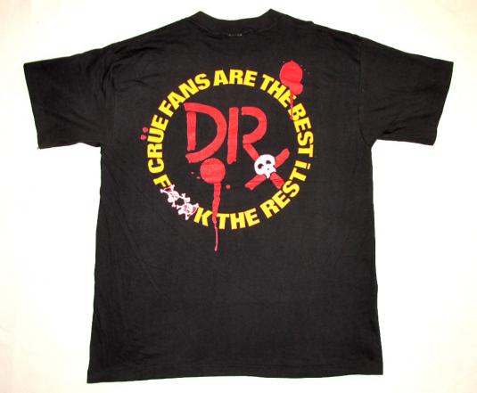 Motley Crue 1989 Dr Feelgood Tour Vintage T Shirt Best Fans | Defunkd