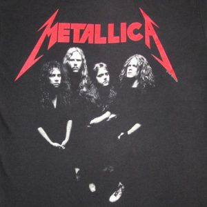 Metallica 1988 Justice For All Vintage T Shirt Group L