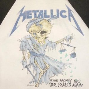 Metallica 1988 Justice For All Vintage T Shirt Jersey Doris