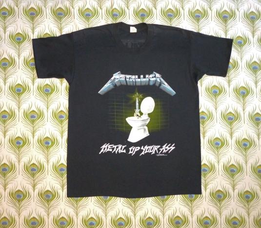 Metallica 1987 Metal Up Your Ass Vintage T Shirt Glows | Defunkd