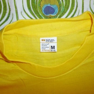 Blank Yellow 70's Vintage T Shirt Deadstock JcPenney