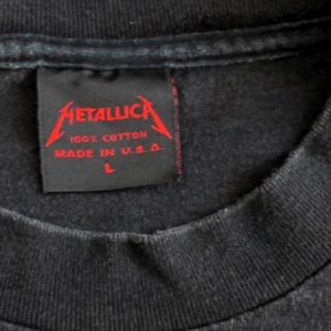 Metallica 1991 Day On Green Tour Vintage T Shirt Pushead XL