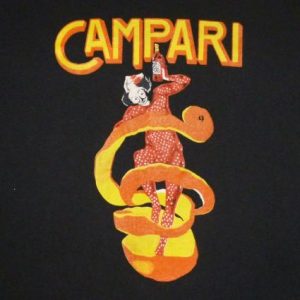 Campari 80's Vintage T Shirt Leonetto Cappiello Bitters Ad