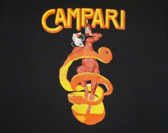 Campari 80’s Vintage T Shirt Leonetto Cappiello Bitters Ad