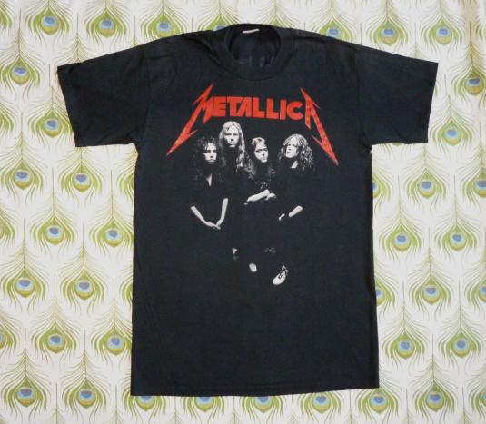 Metallica 1988 And Justice For All Vintage T Shirt Group Pic | Defunkd