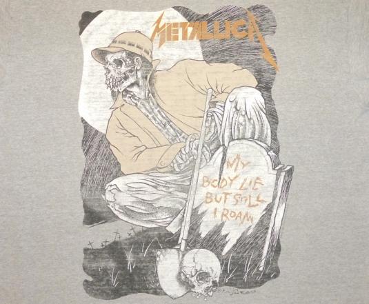 Metallica 1994 Gravekeeper Roam Vintage T Shirt Pushead