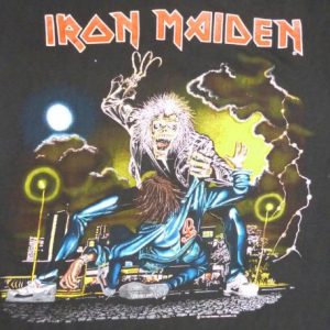 Iron Maiden 1991 No Prayer For Dying Vintage T Shirt Dates