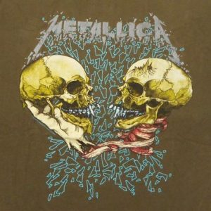Metallica 1991 Black Tour Vintage T Shirt Sad But True Olive