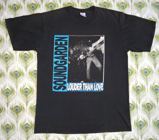 Soundgarden 1990 Louder Than Love Vintage T Shirt Bands Over