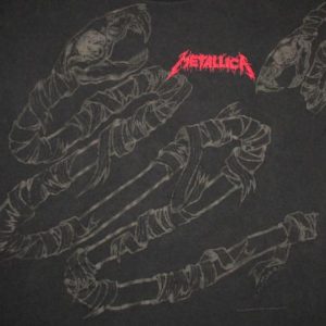 Metallica 1992 Black Tour Vintage T Shirt Pushead Snake