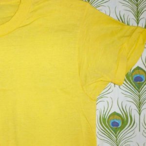 Blank Yellow 70's Vintage T Shirt Deadstock JcPenney