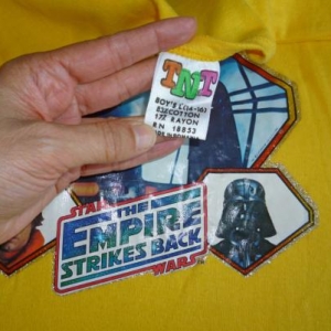 Empire Strikes 1980 Vintage T Shirt Star Wars Iron On Darth