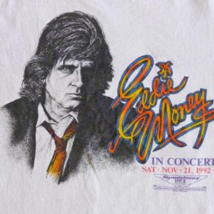Eddie Money 1992 Vintage T Shirt Speedway USA Concert 90's