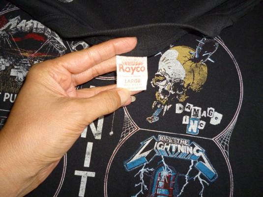 Metallica 1987 Metallikatz Unite Vintage T Shirt Garage Days