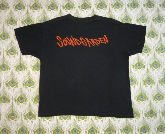 Soundgarden 1990 Louder Than Love Vintage T Shirt Fire Logo | Defunkd