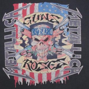 Guns N' Roses 1992 Metallica Vintage T Shirt Faith No More