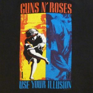 Guns N' Roses 1992 Vintage T Shirt Use Your Illusion I & II