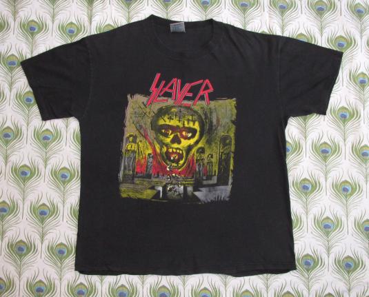 Slayer 1991 Seasons In The Abyss Vintage T Shirt Concert