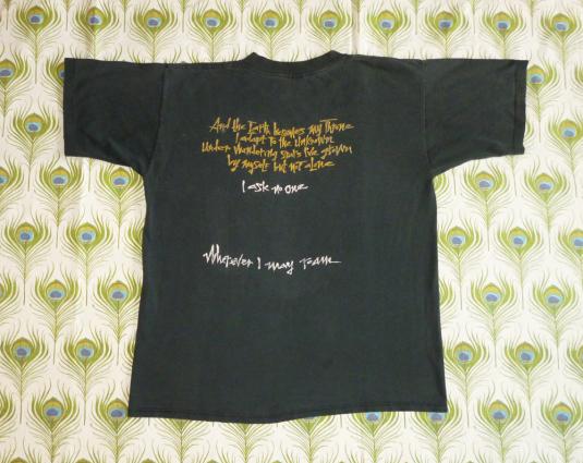 Metallica 1992 Black Tour Vintage T Shirt Pushead May Roam L