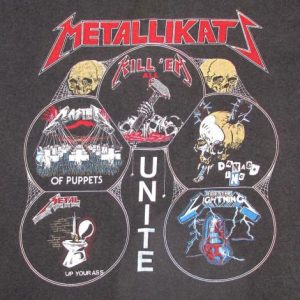 Metallica 1987 Garage Days Vintage T Shirt Metallikatz L