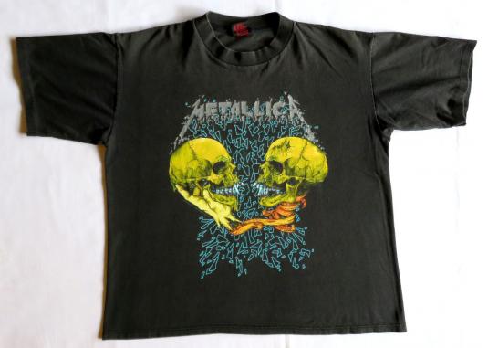 Metallica 1991 Black Tour Vintage T Shirt Sad But True