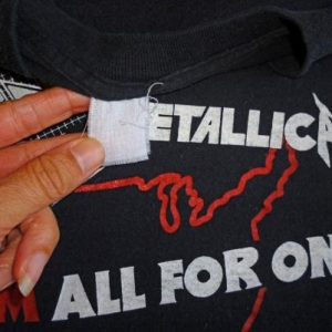 Raven & Metallica 1983 Kill 'Em All Vintage T Shirt Dates