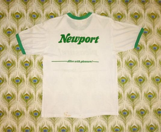 Newport Cigarettes 80's Vintage T Shirt Alive With Pleasure | Defunkd