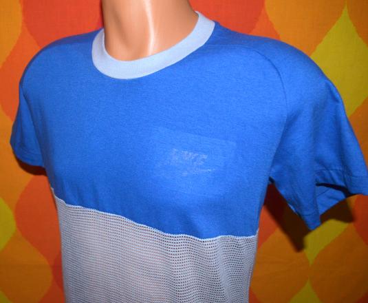 vintage NIKE mesh ringer orange sportswear t-shirt 80s