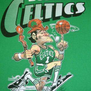 vintage BOSTON CELTICS jack davis cartoon nba t-shirt Large