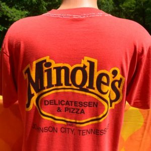 vintage LET'S MINGLE deli johnson city tennessee tee 80s