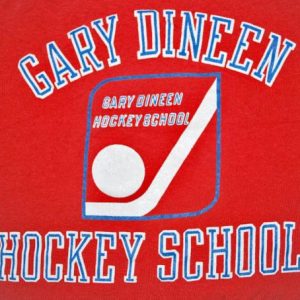 vintage GARY DINEEN hockey school jersey champion t-shirt
