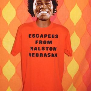 vintage RALSTON nebraska escape funny midwest t-shirt orange