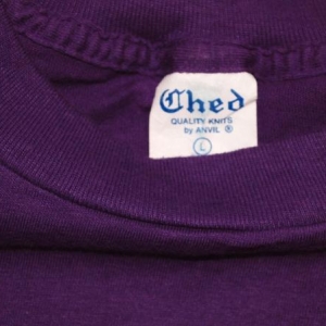 vintage IRENE SPRINGSTEEN flock purple t-shirt rock funny